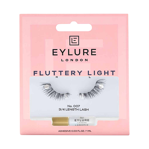 Eylure Fluttery Light No. 007 Streifenwimpern Schwarz