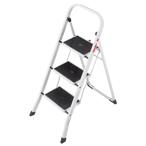 Hailo K20 Klappleiter Schwarz, Weiß