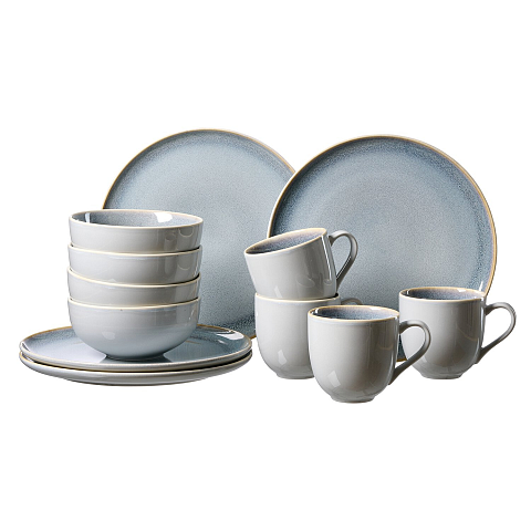 Ritzenhoff & Breker Skagen Geschirrset 12 Stück(e) Porzellan Grau