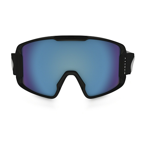 Oakley Line Miner PRIZM Wintersportbrille Schwarz Männer Hellblau Zylindrische (flache) Linse