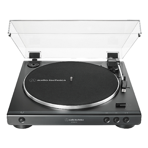 Audio-Technica AT-LP60XUSB Audio-Plattenspieler mit Riemenantrieb Grau, Metallisch Vollautomatisch