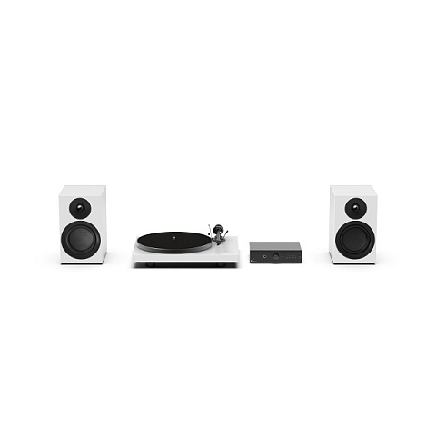 Pro-Ject Colourful Audio System E Audio-Plattenspieler mit Riemenantrieb Schwarz, Weiß
