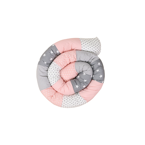 ULLENBOOM BS-30013-RG Babykissen Grau, Pink, Weiß