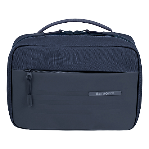 Samsonite Stackd Toilet Kit Kulturbeutel Polyurethan (PU), Recyceltes Polyethylenterephthalat (rPET) Blau