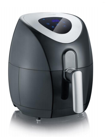 Severin 2430 Einzelbild 3,2 l Eigenständig 1500 W Heißluftfritteuse Schwarz, Edelstahl