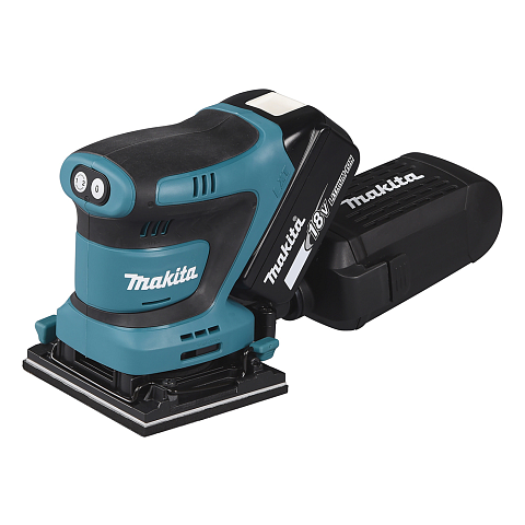 Makita DBO480Z Tragbares Schleifgerät Exzenterschleifer 14000 OPM Schwarz, Blau 210 W