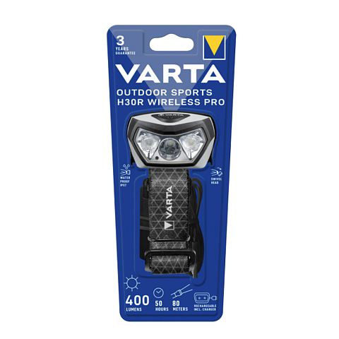 Varta 18650 101 401 Taschenlampe Schwarz Stirnband-Taschenlampe LED