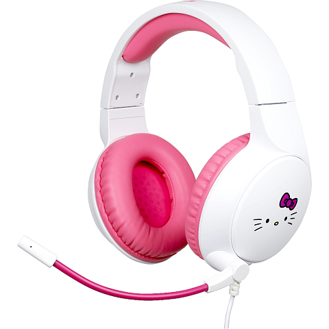 Konix Hello Kitty Kopfhörer Kabelgebunden Kopfband Gaming Pink, Weiß