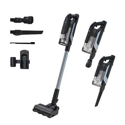 Hoover HF610H 011 Stabstaubsauger Akku Trocken EPA Beutellos 0,7 l 650 W Schwarz, Grau 4 Ah
