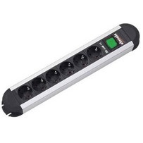 Bachmann PRIMO Verlängerungskabel 1,75 m 6 AC-Ausgänge Schwarz, Grau