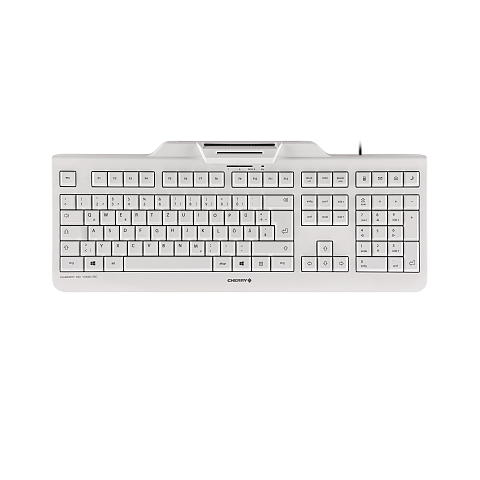 Contour Design KC 1000 SC Kabelgebundene Chipkarten Tastatur, Hell Grau, USB (QWERTZ - DE)