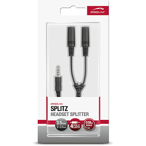 SPEEDLINK SPLITZ Schwarz