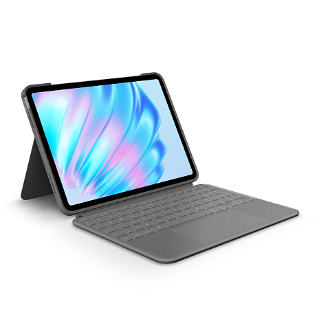 Logitech Combo Touch QWERTZ Deutsch Smart Connector Grau