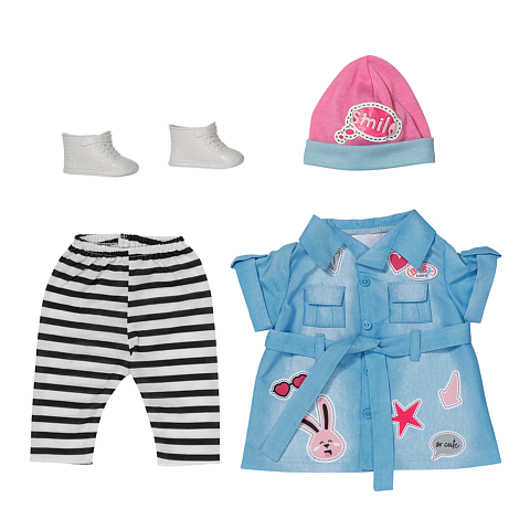 BABY born Deluxe Jeans Dress Puppen-Kleiderset