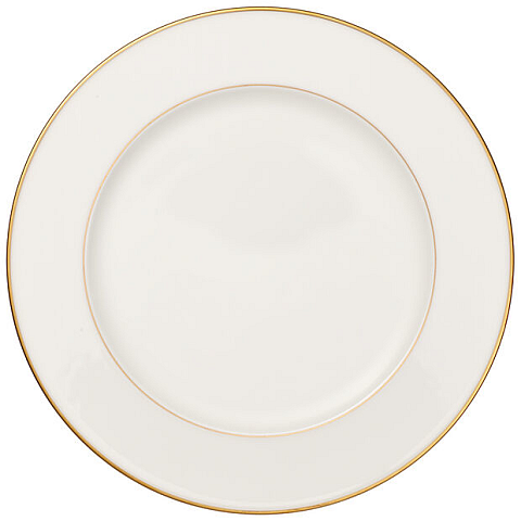 Villeroy & Boch Anmut Gold Gourmetteller Rund Porzellan Gold, Weiß 1 Stück(e)