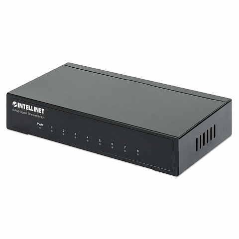 Intellinet 8-Port Gigabit Ethernet Switch, Metall, Desktop, IEEE 802.3az (Energy Efficient Ethernet)