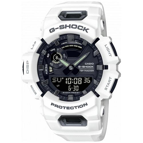 Casio G-Shock GBA-900-7AER Uhr Armbanduhr Weiß Schwarz, Weiß