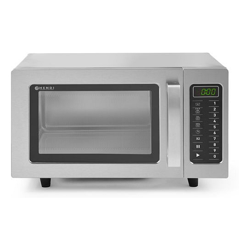Hendi 281444 Edelstahl Solo-Mikrowelle Arbeitsplatte 23 l 1550 W
