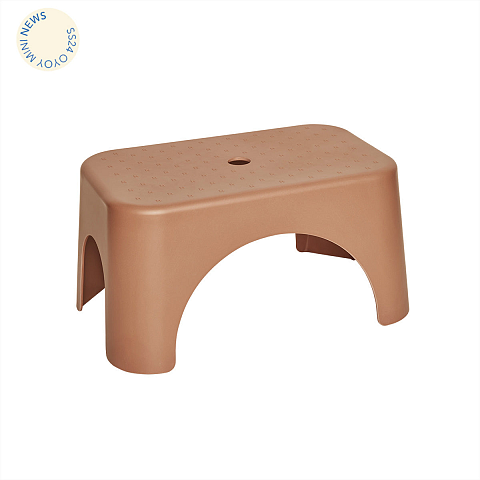 OYOY M107590 Tritthocker Bambus, Kunststoff Karamell