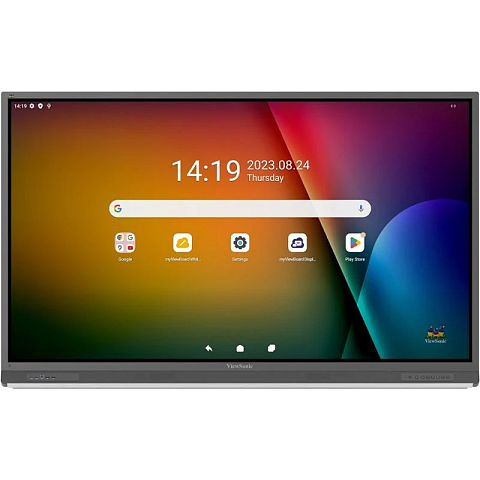 Viewsonic IFP7552-2F Interaktives Whiteboard 190,5 cm (75") 3840 x 2160 Pixel Touchscreen Schwarz HDMI