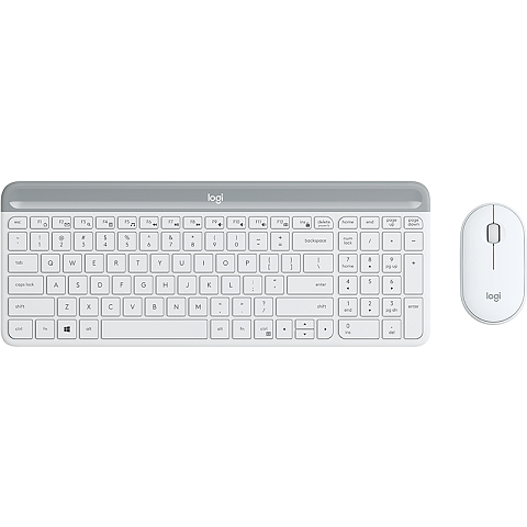 Logitech 920-009189 Tastatur Maus enthalten Universal RF Wireless QWERTZ Deutsch Weiß