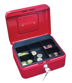 Wedo Cash box size 2 Geld- & Kartenkassette Rot