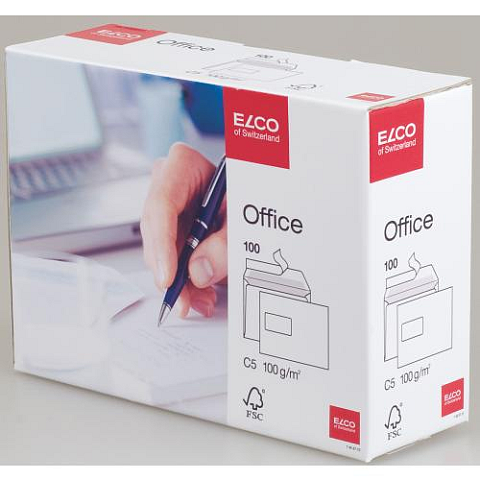 Elco Office C5 Briefumschlag C5 (162 x 229 mm) Weiß 100 Stück(e)