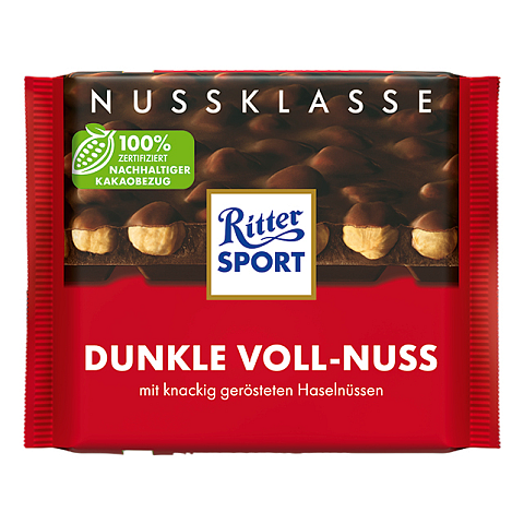 Ritter Sport Dunkle Voll Nuss dunkle Schokolade 100 g