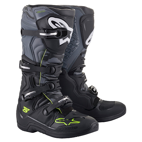 Alpinestars 2015015-1055-7 Motorrad-Schuh Männlich Erwachsener Schwarz, Grau, Gelb
