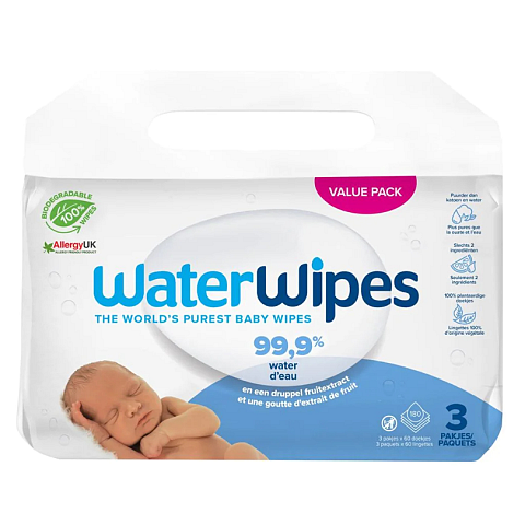 WaterWipes 7063297 Babywischtuch 180 Stück(e)