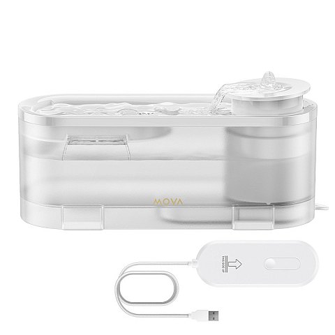 MOVA PWB20A Futter-/Wasserspender für Hunde/Katzen Acrylnitril-Butadien-Styrol (ABS) Weiß Universal Automatische Haustiertränke