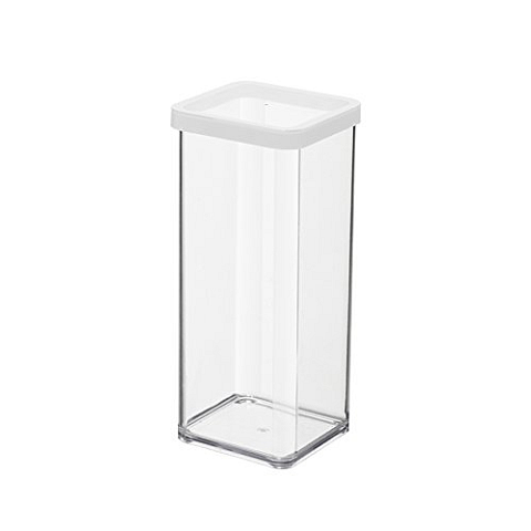 Rotho 11605 Rechteckig Box 1,5 l Transparent, Weiß