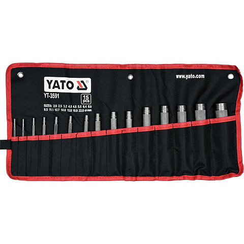 Yato YT-3591 Stanze, Nägel-Set & Punze Lochstanz-Set