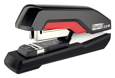 Rapid SO60 Flacher Clinch Schwarz, Rot