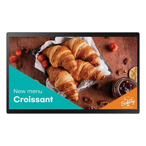 Samsung QB24C-T Digital Signage Flachbildschirm 61 cm (24") LED WLAN 250 cd/m² Full HD Schwarz Touchscreen Eingebauter Prozessor Tizen 7.0 16/7