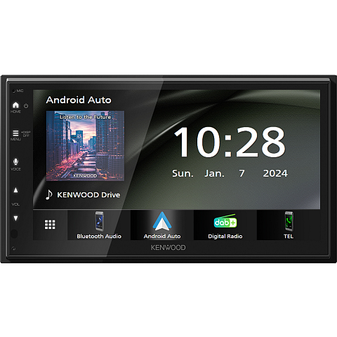 Kenwood Electronics DMX5023DABS Auto Media-Receiver Schwarz WLAN 22 W Bluetooth
