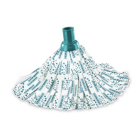 Leifheit 52068 Mop-Zubehör Wischbezug Türkis, Weiß