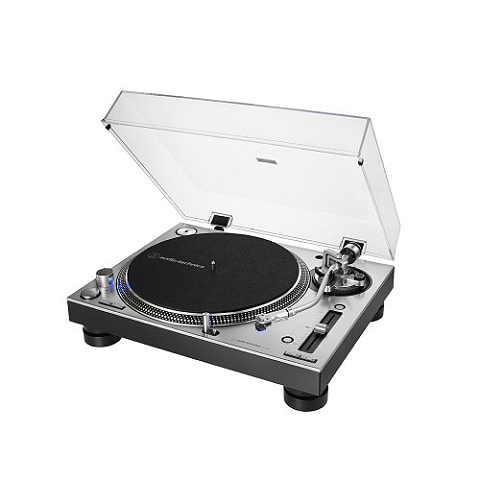 Audio-Technica AT-LP140XP Direkt angetriebener DJ-Plattenspieler Silber