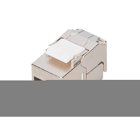 Digitus CAT 6A Kompakt-Keystone Modul, geschirmt, werkzeugfreier Montageanschluss