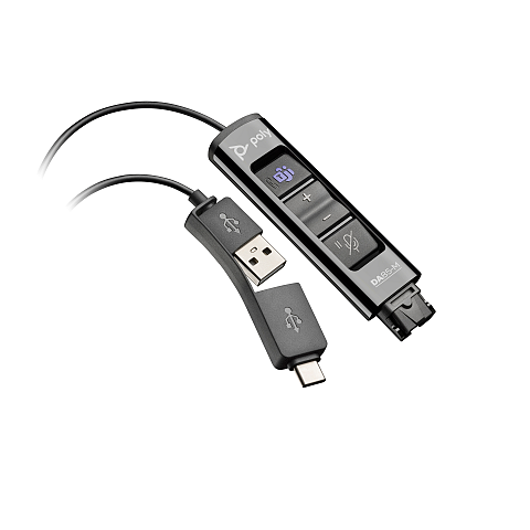 HP Poly DA85-M USB-zu-QD-Adapter TAA, schwarz