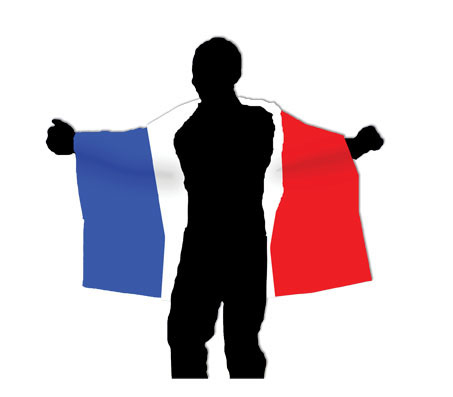 Funny Fashion 105230749 Sportfan-Artikel Frankreich Cape Flagge
