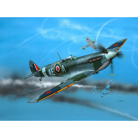 Revell Spitfire Mk.V Starrflügelflugzeug-Modell Montagesatz 1:72