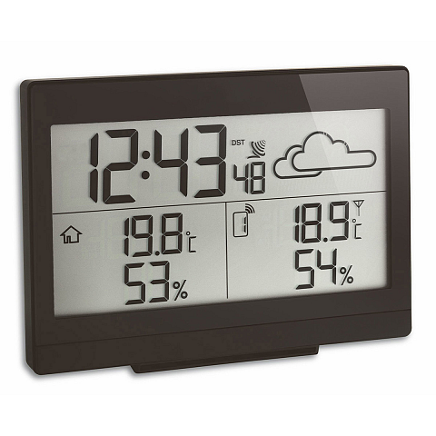 TFA-Dostmann Casa Weiß LCD Akku