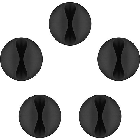Goobay Kabelmanagement 1-Slot, schwarz