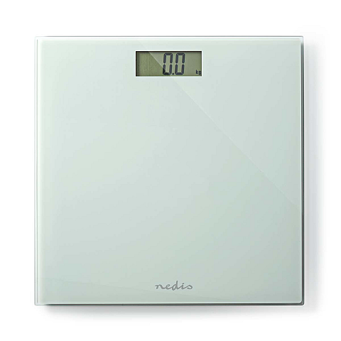 Nedis PESC500WT Personenwaage Quadratisch Weiß Elektronische Personenwaage