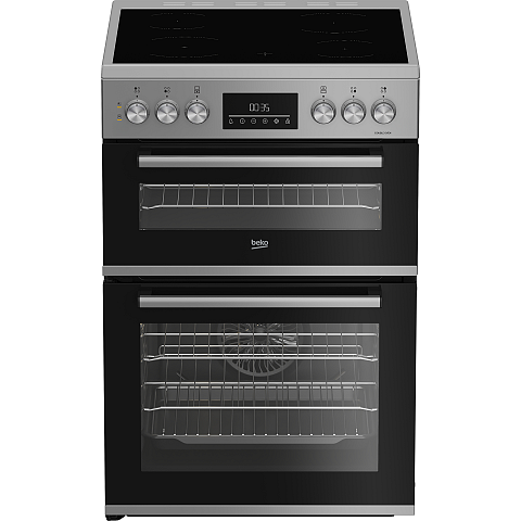 Beko EDC6731S Küchenherd Freistehender Herd Elektro Zonen-Induktionskochfeld Schwarz
