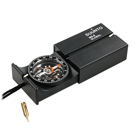 Suunto MB-6 Global Magnetischer Navigationskompass Schwarz