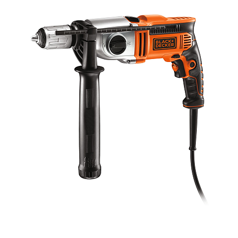 Black & Decker KR911K-QS Bohrmaschine Ohne Schlüssel Grau, Orange