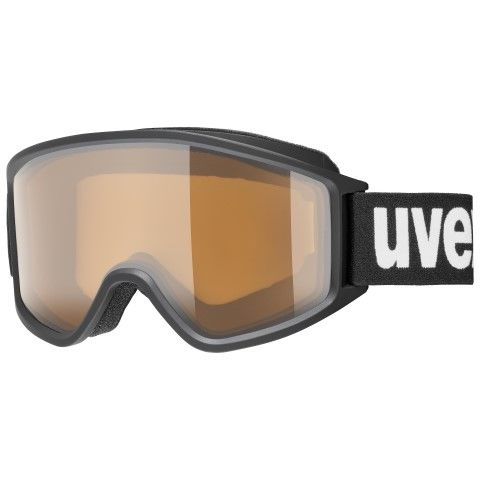 Uvex 5513342030 Wintersportbrille Schwarz Unisex Braun Zylindrische (flache) Linse