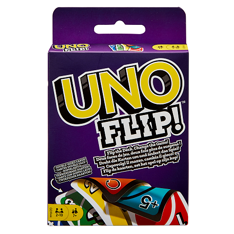 Games Mattel UNO Flip, Kartenspiel, Gesellschaftsspiel, Familienspiel, Kinderspiel